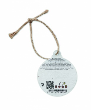 Logo trade promotional gifts picture of: Seed paper Xmas ornament